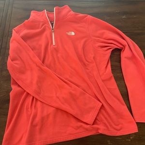 North Face Coral Half Zip Fleece Size XL